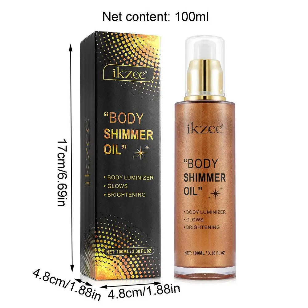 Body Shimmer Oil – Radiant Glow Highlighter Lotion All Skin Tones