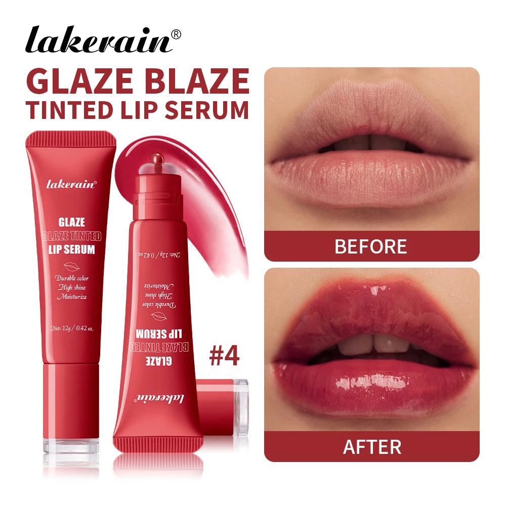 Lakerain Donut Peptide Plumping Lip Gloss 6 Colors Hydrating Non-sticky Mirror Shine Lip Balm All Skin Tone Makeup Gift Peaceful Pleasures Health and Wellness