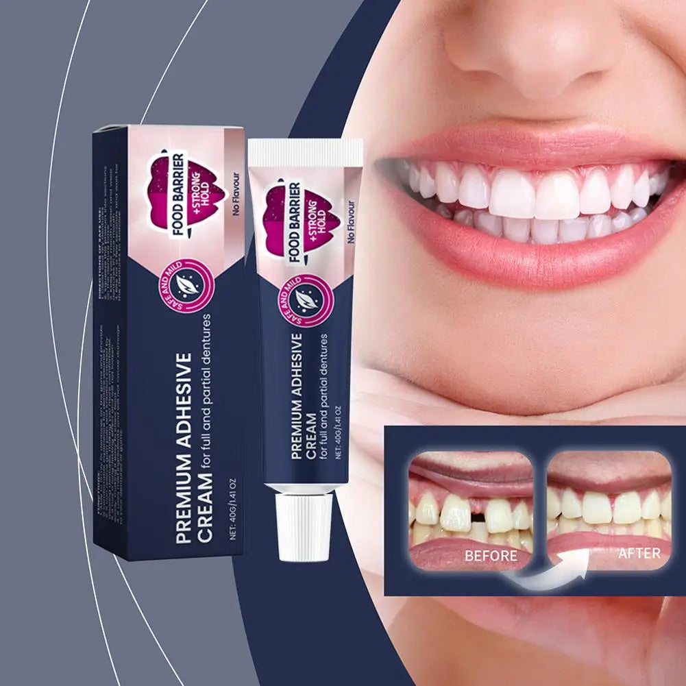 Strong Hold Denture Adhesive Cream – All-Day Secure Fit 40g