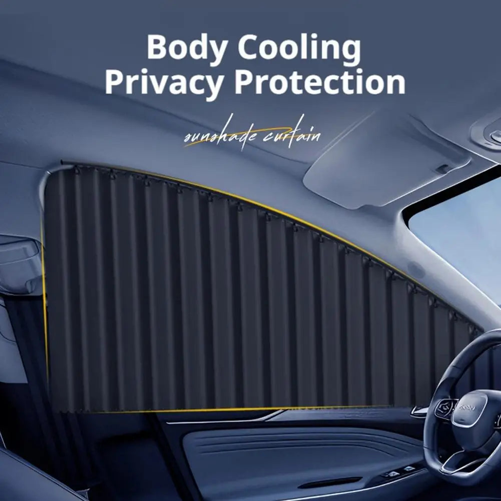 Car Window Sun Shade - Automatic Telescopic Curtain Set Peaceful Pleasures Health and Wellness