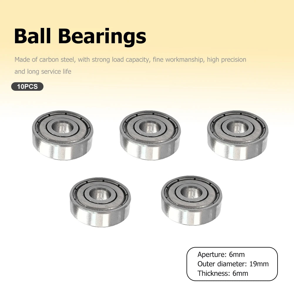 10PCS Flange Ball Bearing Set – 3D Printer Deep Groove Pulley Wheels Peaceful Pleasures Health and Wellness