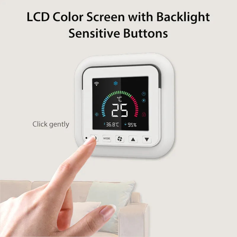 Tuya WiFi Smart Air Conditioner Controller Temperature Humidity Infrared USB Controller LCD Touch Screen for Google Home Alexa Peaceful Pleasures Health and Wellness
