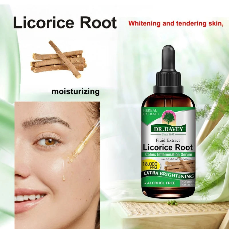 Licorice Root Skincare Set Skincare Essential Oil Mask Face Cream Cleansing Skincare Set Moisturizing Refreshing Peaceful Pleasures Health and Wellness