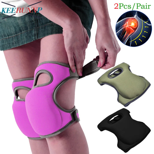 Non-Slip Knee Pads Thick Foam EVA Neoprene Adjustable Straps Protective Knee Pads Peaceful Pleasures Health and Wellness