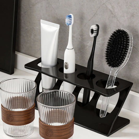Ventilated Toothbrush Holder Stand | Bathroom Organizer Toothbrush Holder Peaceful Pleasures Health and Wellness