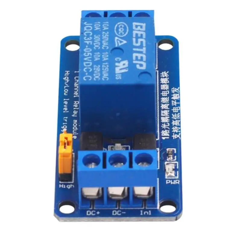 1-Channel Relay Module DC 3.3V–24V Optocoupler for Arduino