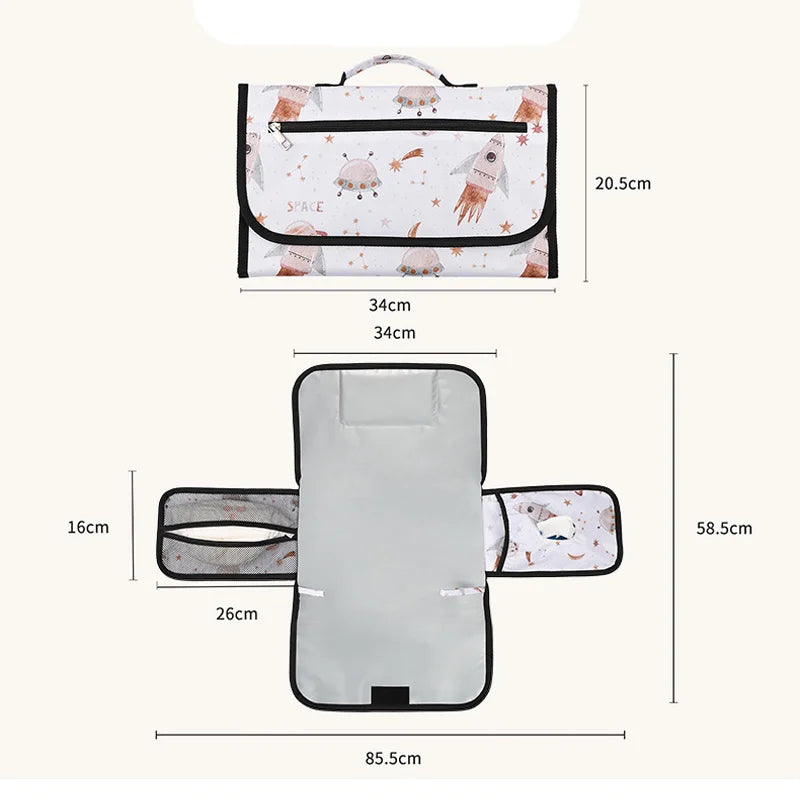 Waterproof Portable Baby Changing Pad | Folding Travel Diaper Mat