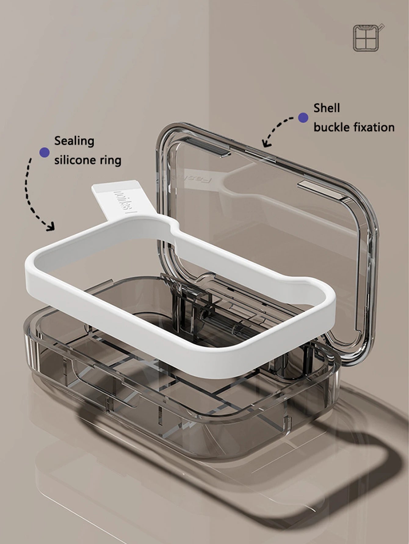 1Pc Travel Pill Case Medicine Storage Organizer Container Drug Tablet Dispenser Independent Lattice Pill Box Jewelry Storage Box Peaceful Pleasures Health and Wellness