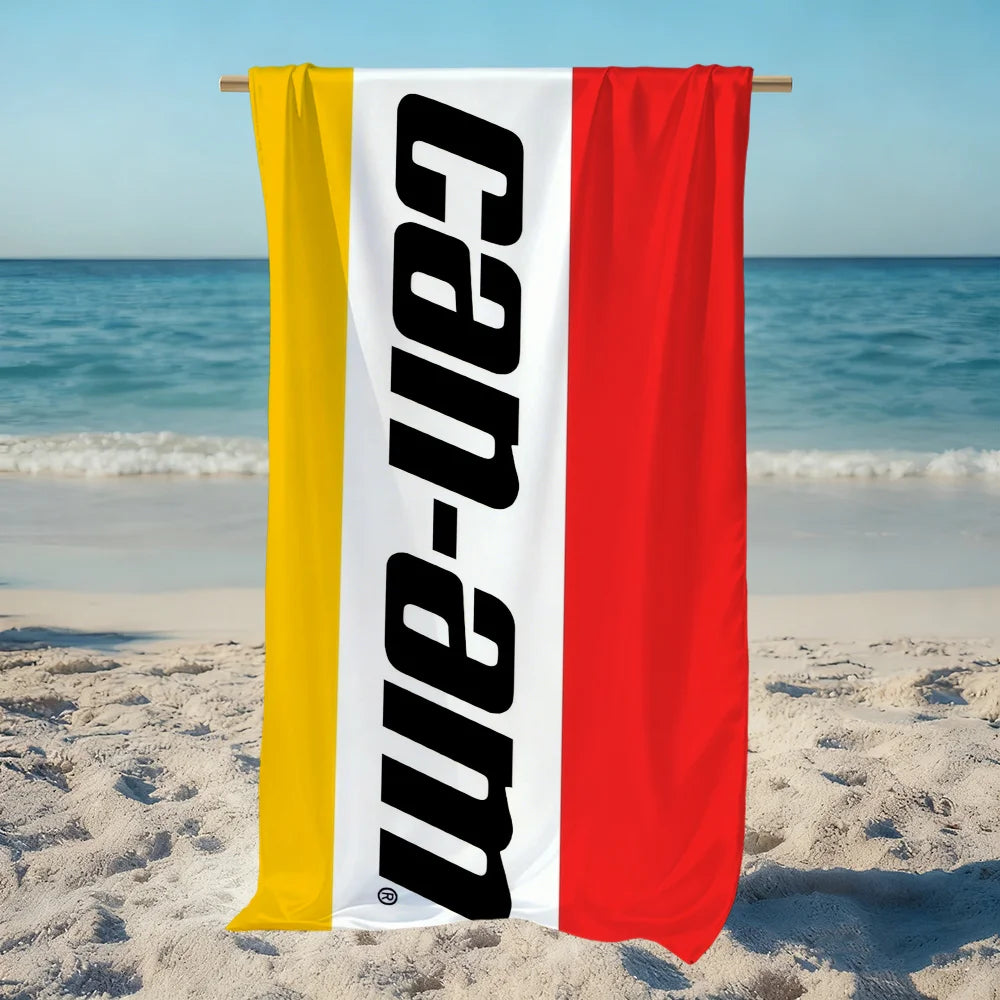 Can-Am BRP Logo Quick-Dry Beach Towel | Soft Pool Towel Gift Quick-Dry Beach Towel Peaceful Pleasures Health and Wellness