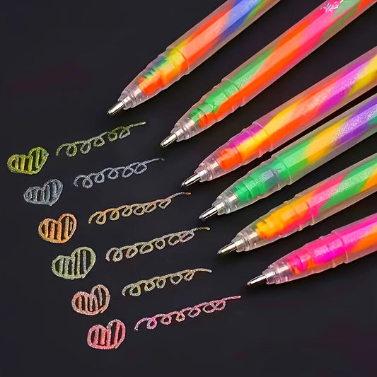 Neon Glitter Gel Pen Set 1.2mm | Journaling, Crafts & Art Gel Pen Set Peaceful Pleasures Health and Wellness
