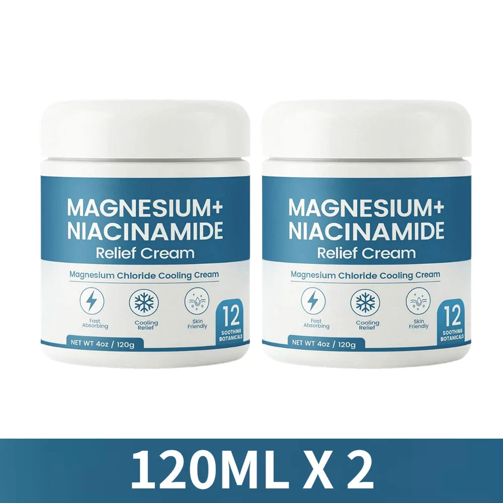 Magnesium & Niacinamide Nerve Relief Cream – Skin Repair 120g