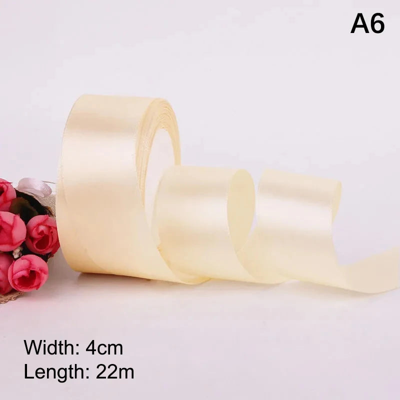 4cm Satin Ribbon Roll 25 Yards – Bows, Gifts & DIY Crafts