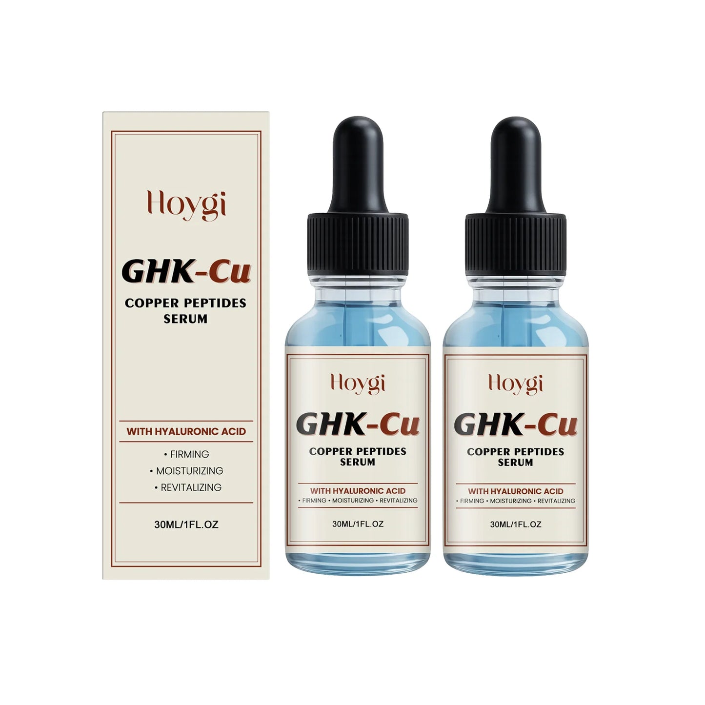 GHK-Cu Copper Peptide Serum with Hyaluronic Acid | Firming