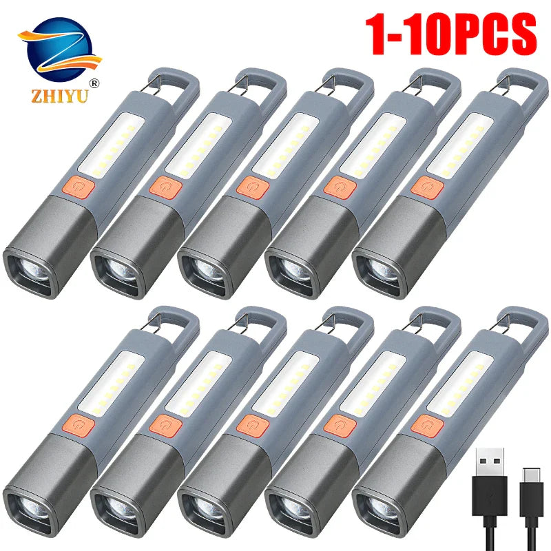 ZHIYU XPE LED Flashlight – USB-C Rechargeable & Zoomable