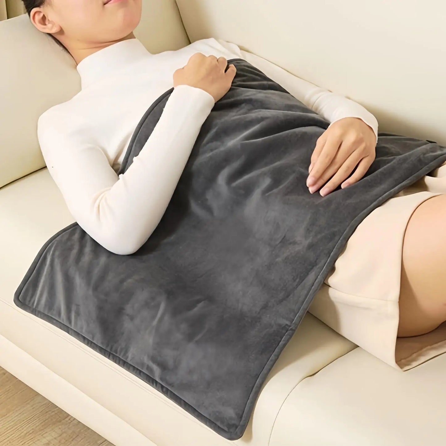 Electric Heating Pad 6 Zones 70x45cm | Back Pain Relief USB