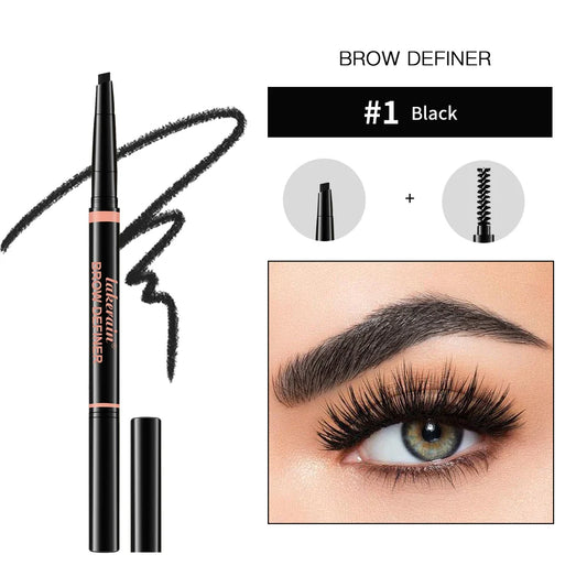 Lakerain Waterproof Rotating Triangle Eyebrow Pencil – 3 Colors Eyebrow Pencil Oasis Select 1black