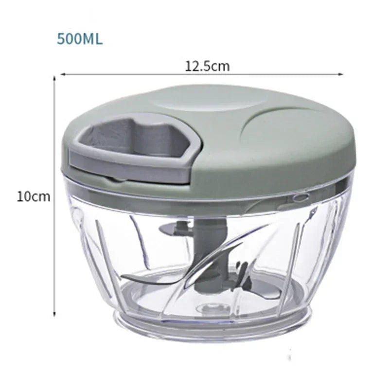 Manual Garlic Chopper & Vegetable Cutter 500ml/900ml