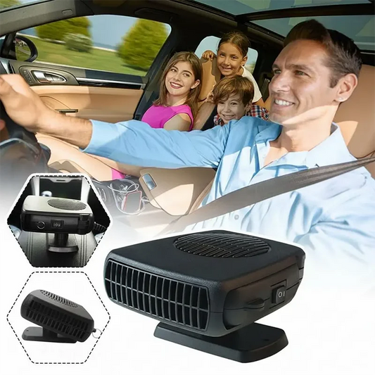 Front Window Defogger Air Conditioner Heater with Cooling Heating Fan Plastic Car Front Windshield Defrost Car Heater Peaceful Pleasures Health and Wellness
