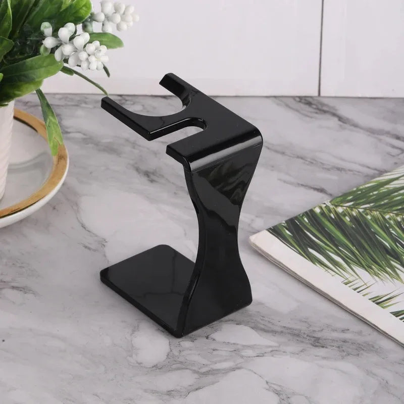 YAQI Acrylic Razor & Shaving Brush Holder – Black or White