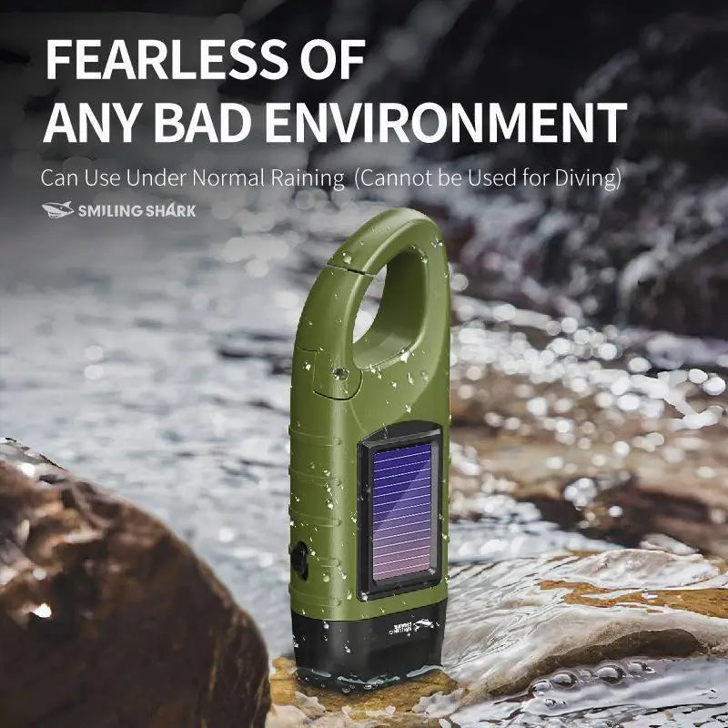 Solar Hand Crank LED Camping Lantern & Flashlight | Emergency