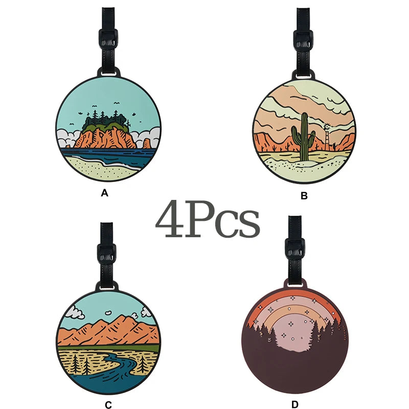 Starry Sky Luggage Tag | Anti-Loss Privacy ID Travel Bag Tag