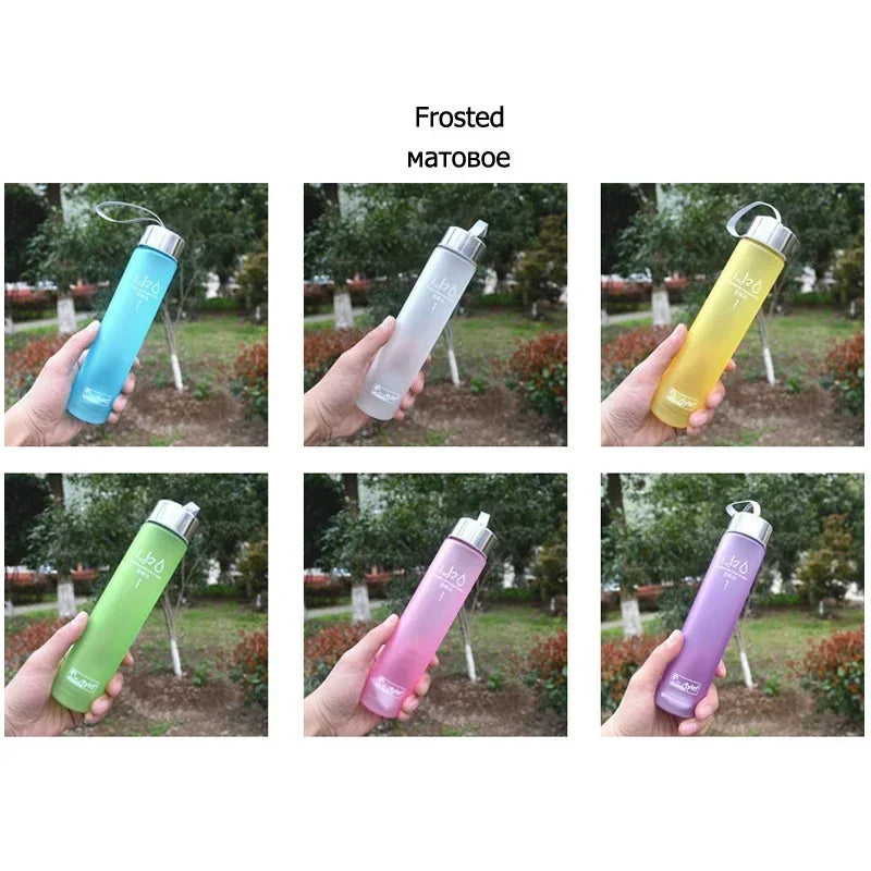 Frosted Plastic Water Bottle 280ml | Candy Color Space Cup