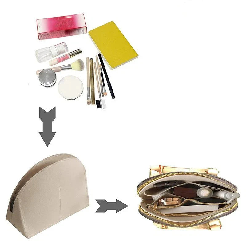 Felt Handbag Insert Organizer | Purse Liner with Multi-Pocket