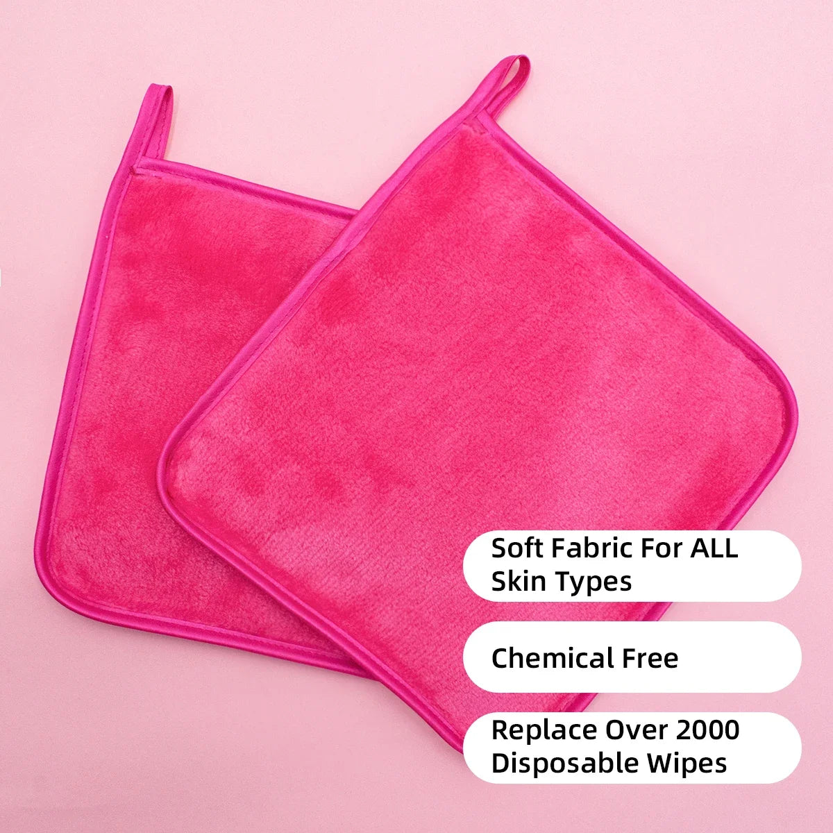 Reusable Microfiber Makeup Remover Pads | Soft Facial Towel
