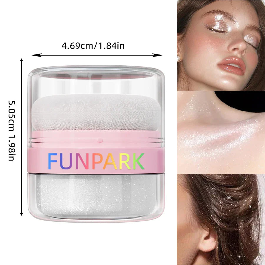 FUNPARK Diamond Highlighter Powder – Face & Body Shimmer