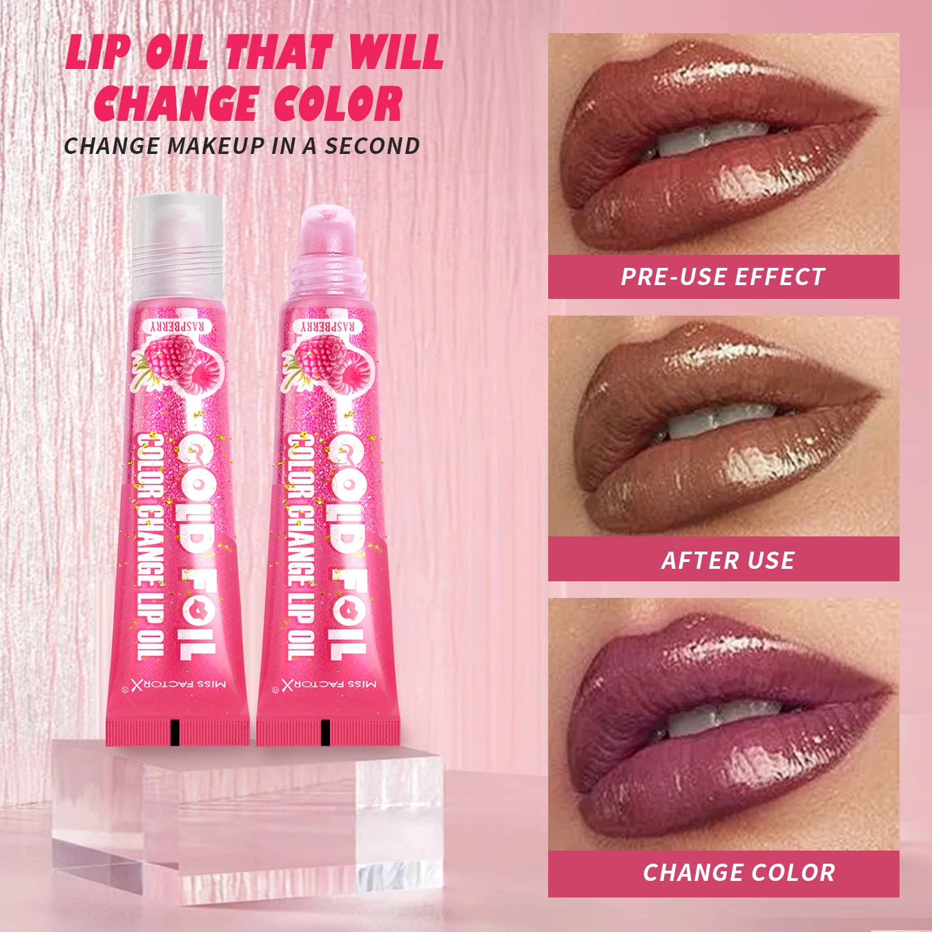 Shiny Lip Oil Gift Set 15ml×24PCS deep moisturizing non-decolorizing foil brightening and embellishing lip color gift Peaceful Pleasures Health and Wellness