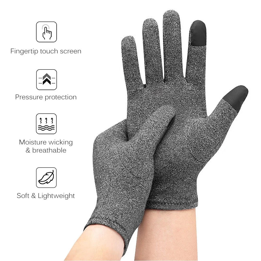 1Pair Compression Arthritis Gloves Premium Arthritic Joint Pain Relief Hand Gloves Therapy Full Fingers Sport Compression Gloves Peaceful Pleasures Health and Wellness