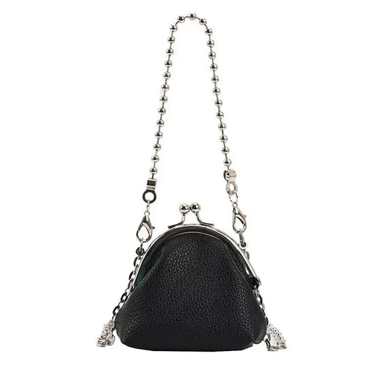 Women's Mini Chain Crossbody Bag – PU Leather Evening Shoulder Bag Mini Crossbody Bag Oasis Select