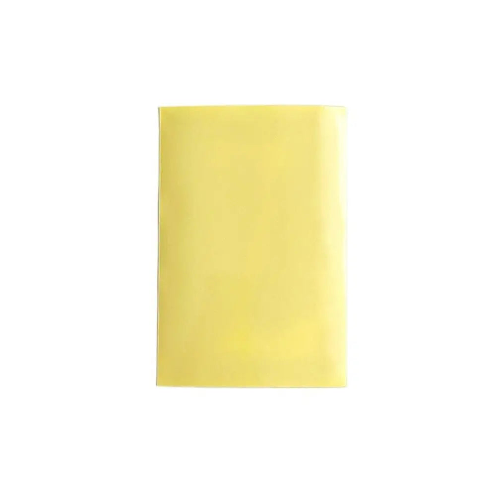 10pcs/set Card Bag Macaron Color Idol Photo Protective Cover DIY Pure Color Photo Cards Bag Two-layer Photo Card Film Idol Photo Peaceful Pleasures Health and Wellness Yellow