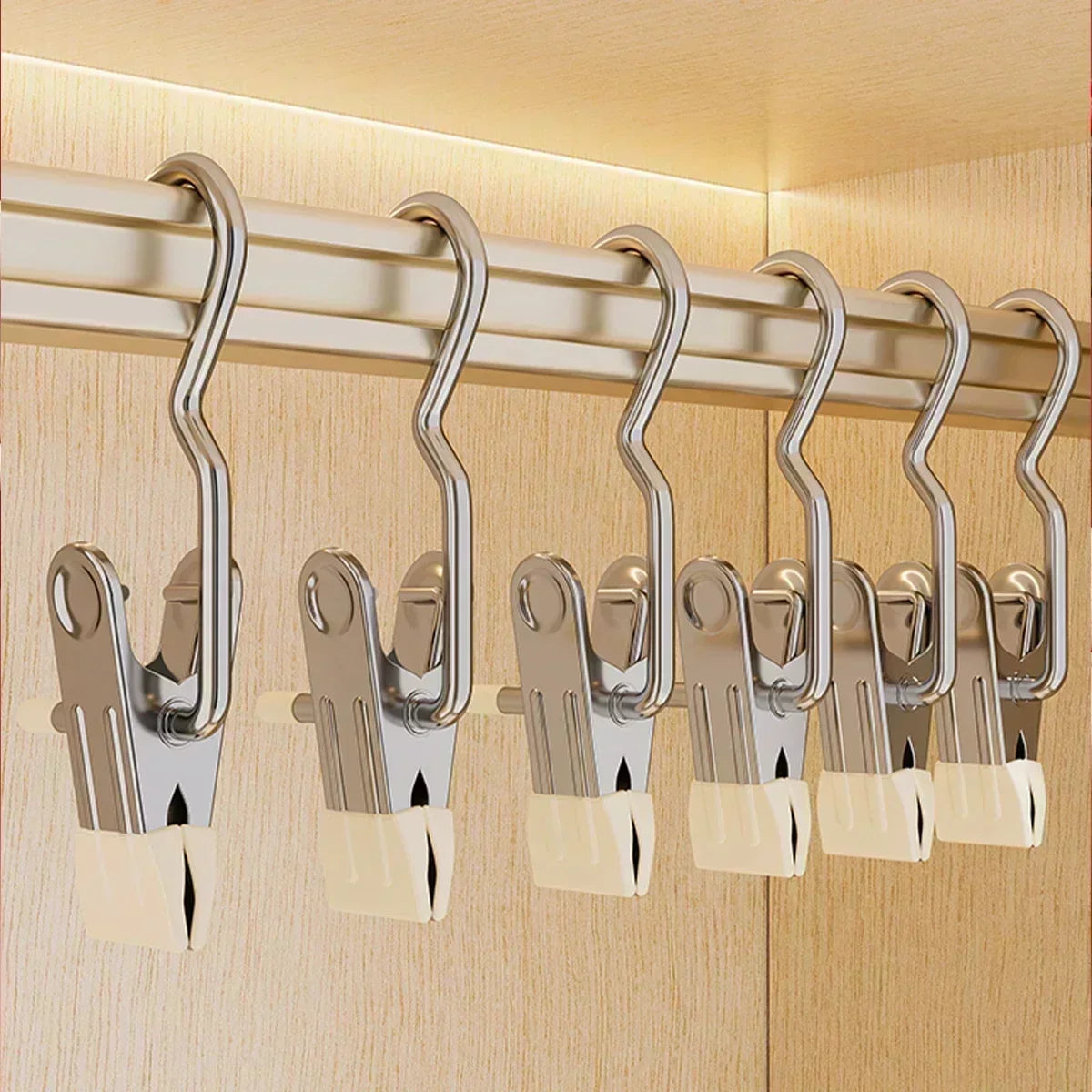 Metal Clothes Hanger Hook Organizer – 5 to 20 Pack