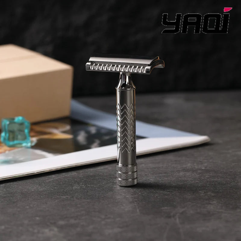 2026 Beard Shaver Mens Yaqi CASTOR Stainless Steel Safety Razor Peaceful Pleasures Health and Wellness
