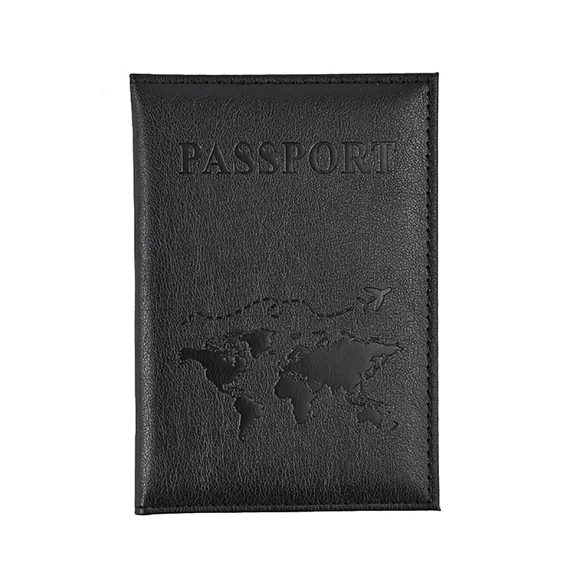 PU Leather Passport Holder – Slim Unisex Travel Wallet & Card Case