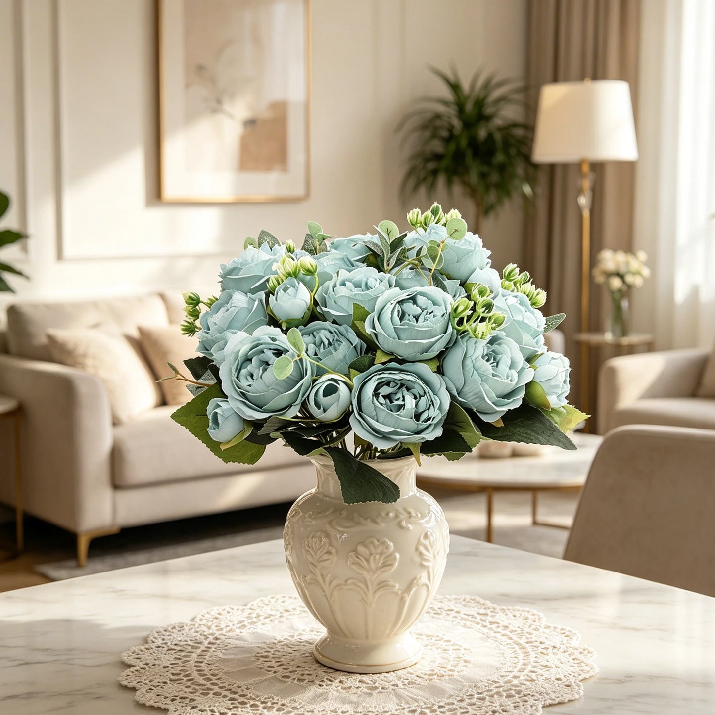 Silk Rose Artificial Flowers UV Protection | Wedding & Home Decor