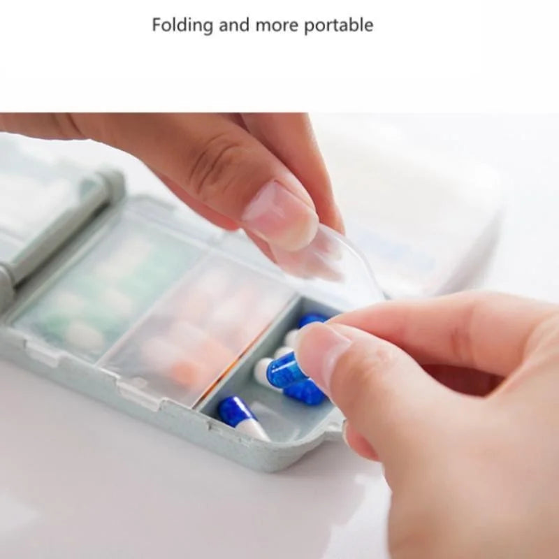 1Pc Portable Mini Pill Box Medical Kits Vitamin Pills Box Storage Box Pill Container Health Travel Supplies Peaceful Pleasures Health and Wellness