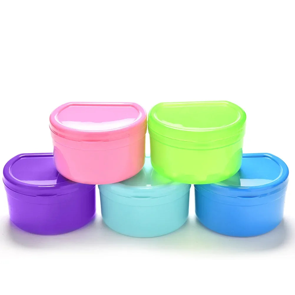 Cleaning and Storage Box for Denture and Orthodontic Retainer, Hanging Net Container Peaceful Pleasures Health and Wellness