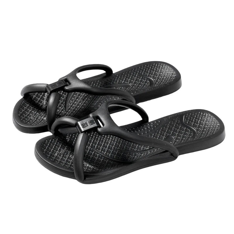 JPNTKY Foldable Beach Flip-Flops | Travel Slippers Men Women