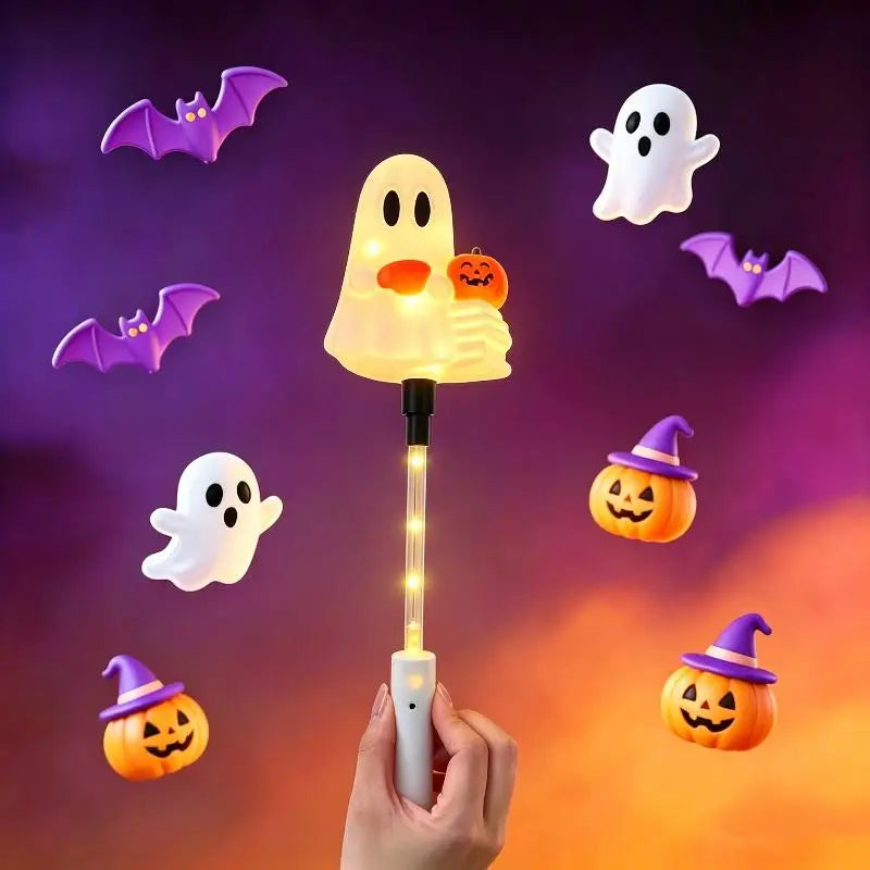 Halloween LED Glow Wands – Flashing Cartoon Kids Party Favors