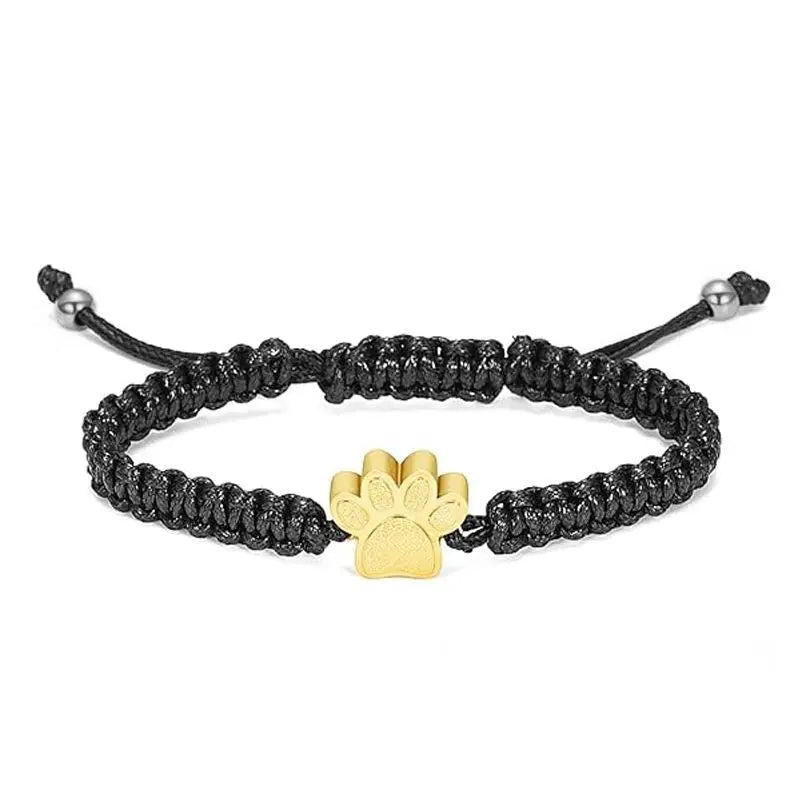 Pet Memorial Urn Bracelet | Titanium Steel Braided Keepsake