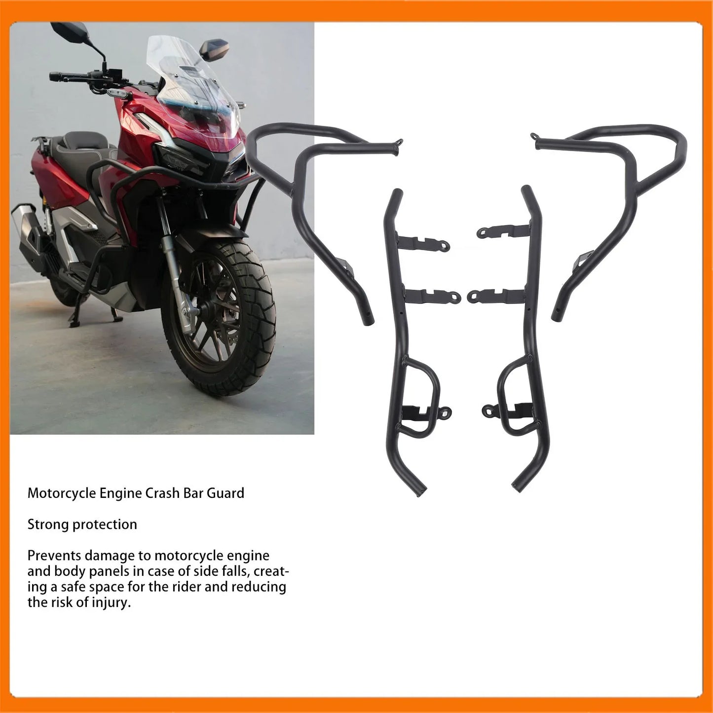 Motorcycle Engine Crash Bar Guard Highway Side Frame Falling