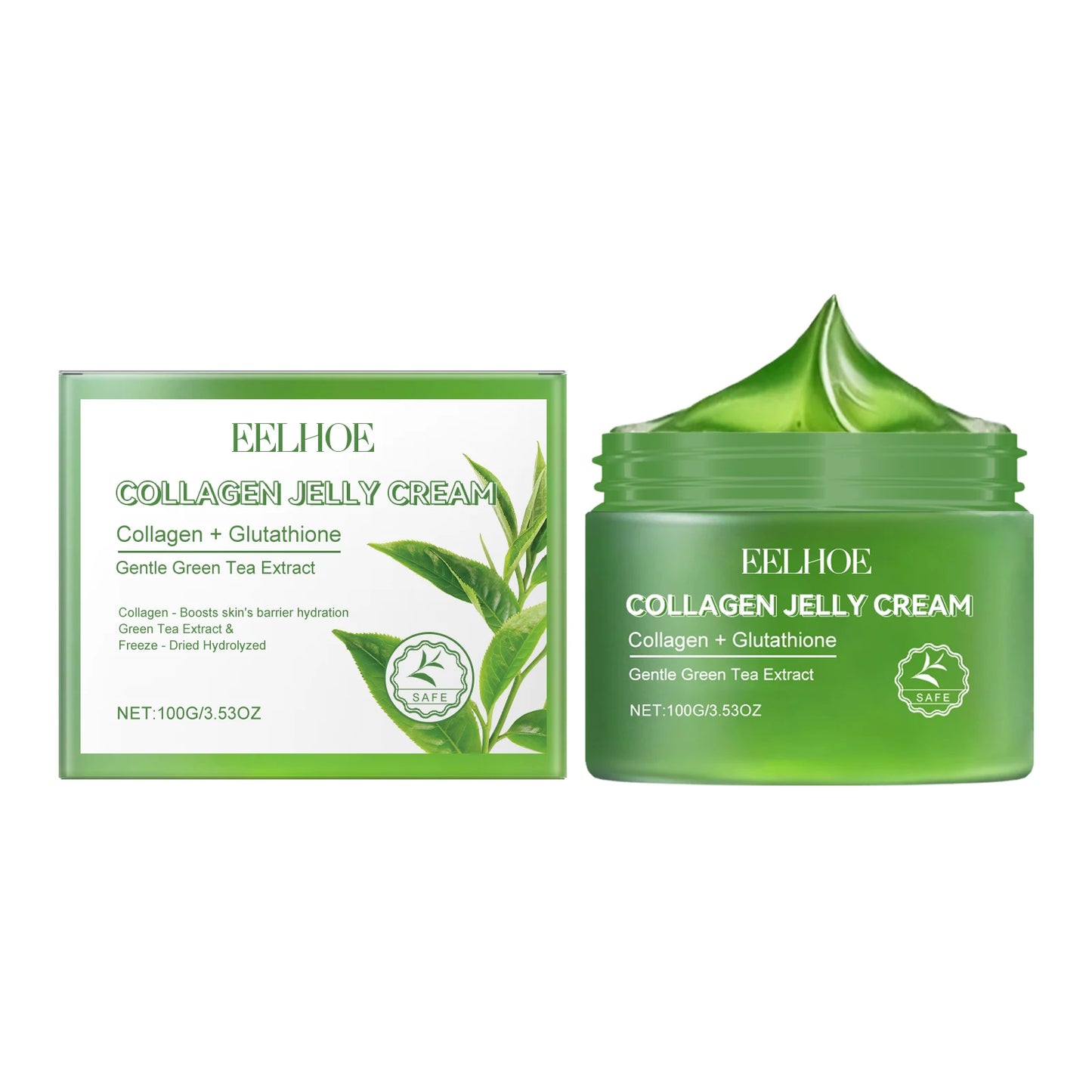 Green Tea Collagen Jelly Cream – Pore Minimizer & Moisturizer