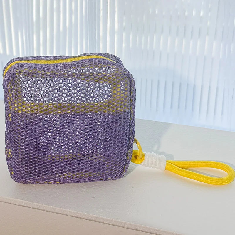 Dopamine Mesh Makeup Bag – Large Travel Organizer Pouch