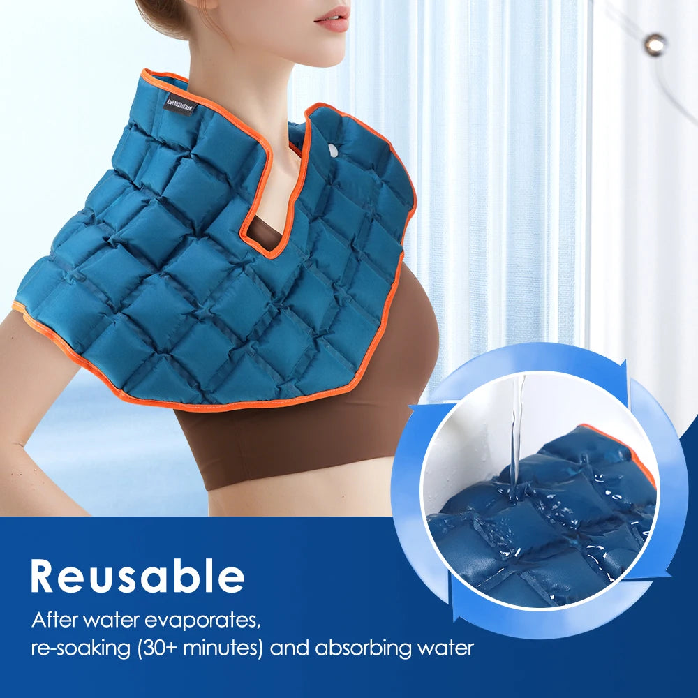 Gel Ice Pack for Neck Shoulder Reusable Hot Cold Wrap for Ankle Joints Sports Injuries First Aid Cooling Brace Knee Heating Pad Peaceful Pleasures Health and Wellness