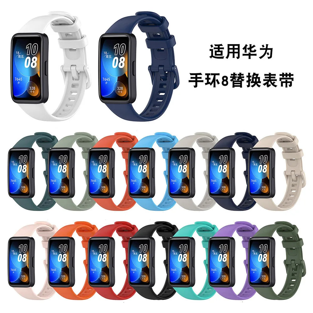 Silicone Strap & Case for Huawei Band 8, 9 & 10 – 19mm Peaceful Pleasures Health and Wellness