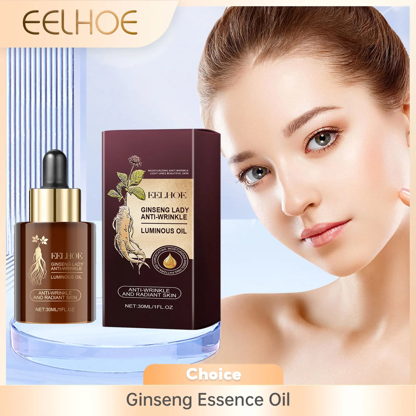 EELHOE Ginseng Face Essence Anti-Wrinkle Firming Serum 30ml
