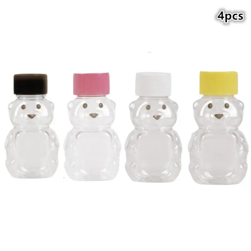 Mini Bear Squeeze Sauce Bottles | Portable Condiment Containers