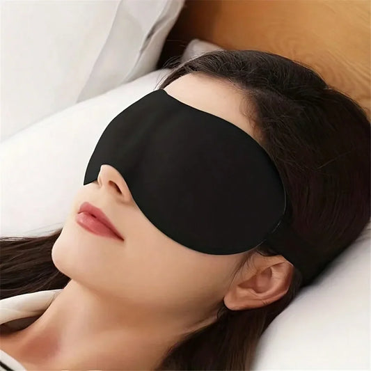 Smooth Natural Sleep Mask – Adjustable, Unisex, Travel Ready Sleep Mask Peaceful Pleasures Health and Wellness black